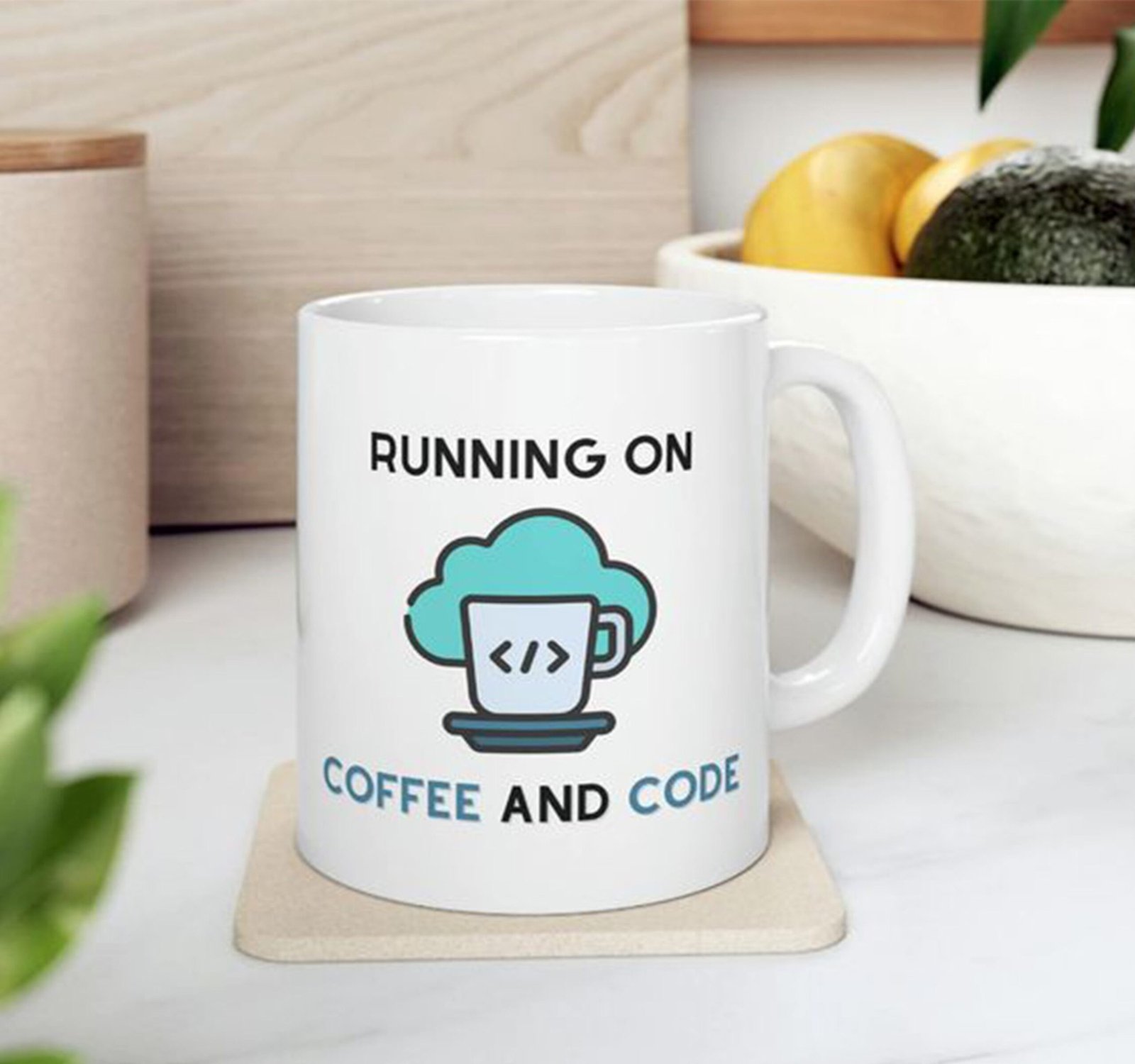 coffee and code mug